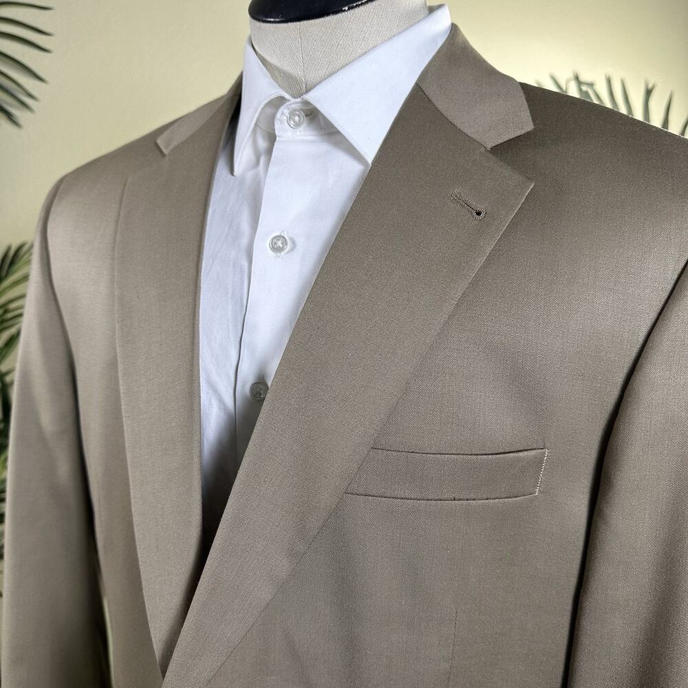 Jos A. Bank Men 44R Sport Coat Signature Collection Tan "Gordon" Pristine